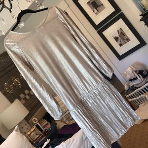 Alexis drop waist metallic dress